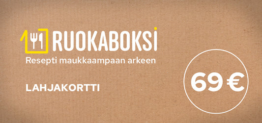 Ruokaboksi lahjakortti